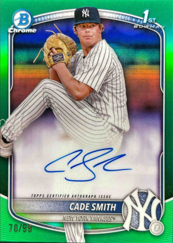 2025 Bowman Chrome #CPA-CS Prospect Auto - Green Refractor /99 (1st)