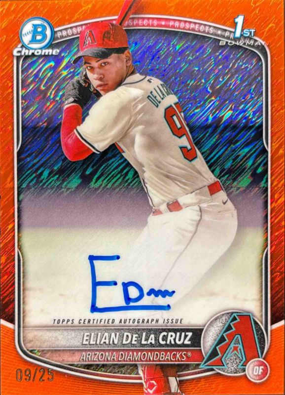 2025 Bowman Chrome #CPA-ED Prospect Auto - Orange Shimmer Refractor /25 (1st)