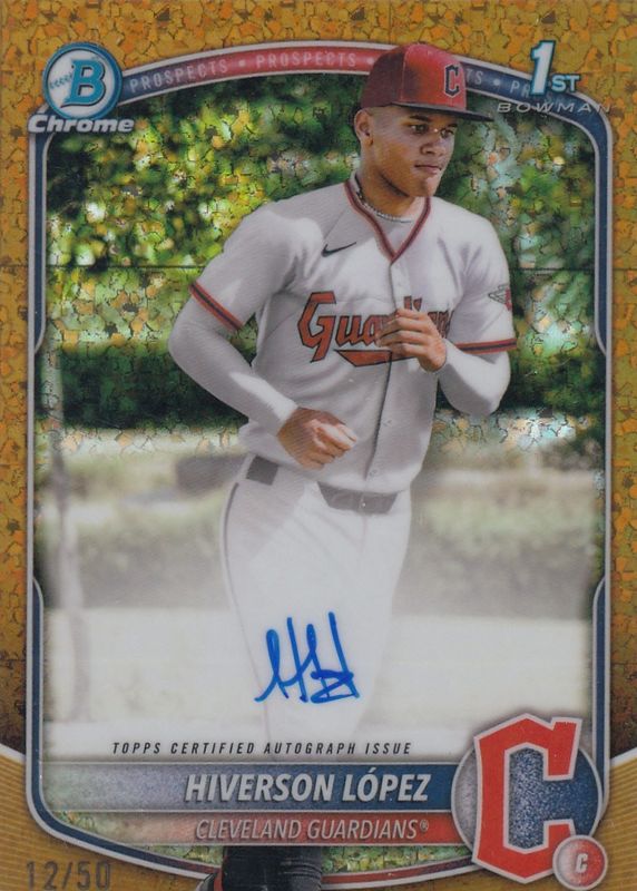 2025 Bowman Chrome #CPA-HL Prospect Auto - Gold Refractor /50 (1st)