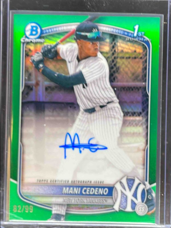 2025 Bowman Chrome #CPA-MCE Prospect Auto - Green Refractor /99 (1st)
