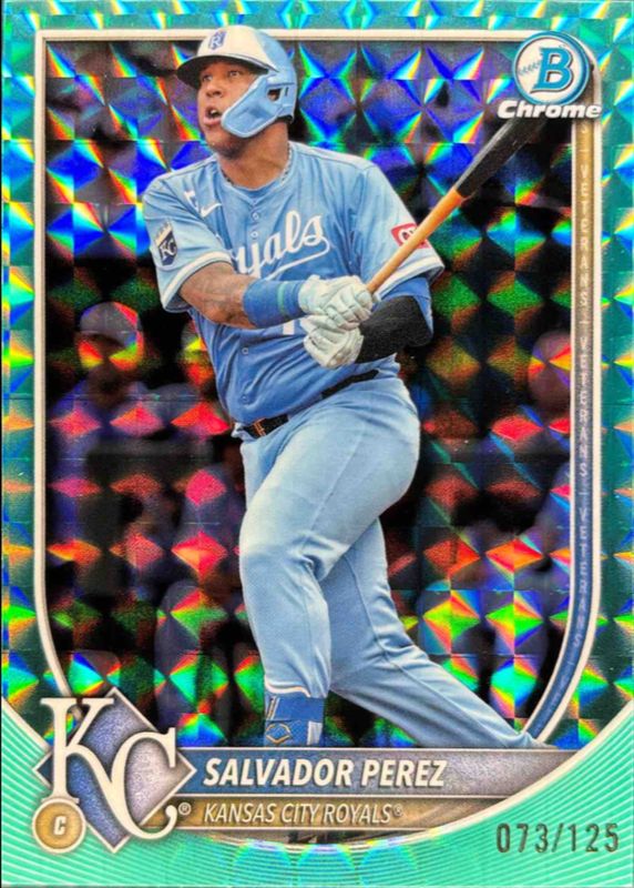 2025 Bowman Chrome #23 Aqua Geometric Refractor /125