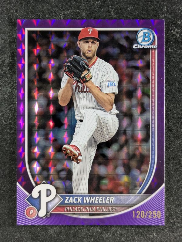 2025 Bowman Chrome #72 Purple Geometric Refractor /250
