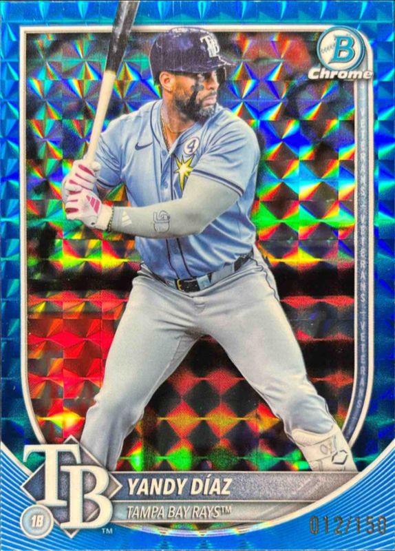 2025 Bowman Chrome #43 Blue Geometric Refractor /150