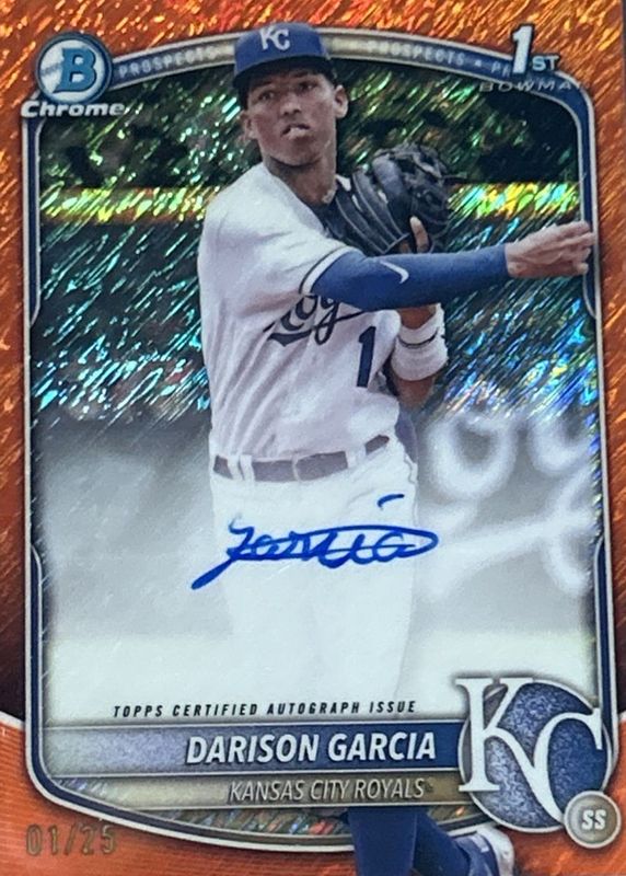 2025 Bowman Chrome #CPA-DG Prospect Auto - Orange Shimmer Refractor /25 (1st)