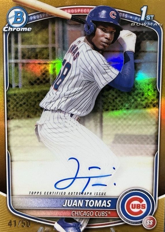 2025 Bowman Chrome #CPA-JT Prospect Auto - Gold Refractor /50 (1st)