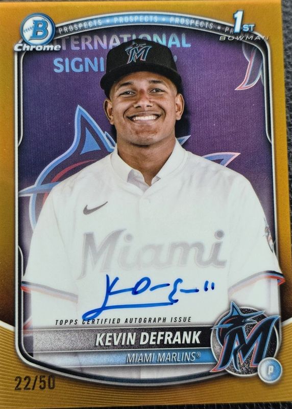 2025 Bowman Chrome #CPA-KD Prospect Auto - Gold Refractor /50 (1st)