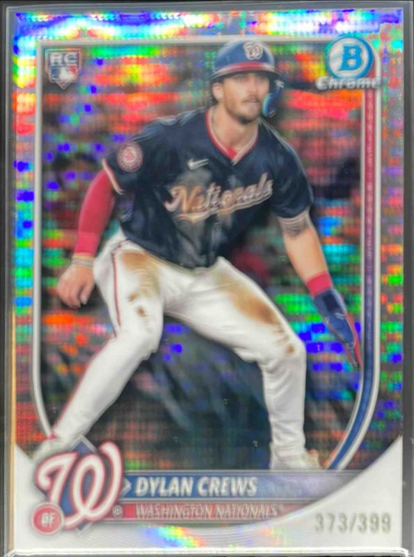 Dylan Crews 2025 Bowman Chrome #3 Pulsar Refractor /399 Rookie RAW