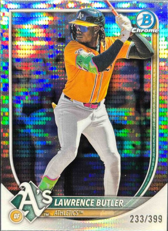 Lawrence Butler 2025 Bowman Chrome #65 Pulsar Refractor /399 RAW