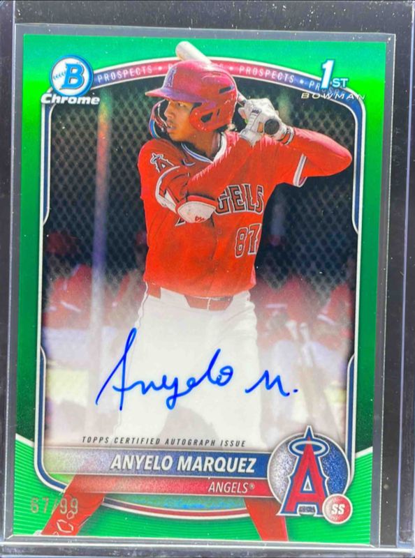 2025 Bowman Chrome #CPA-AM Prospect Auto - Green Refractor /99 (1st)