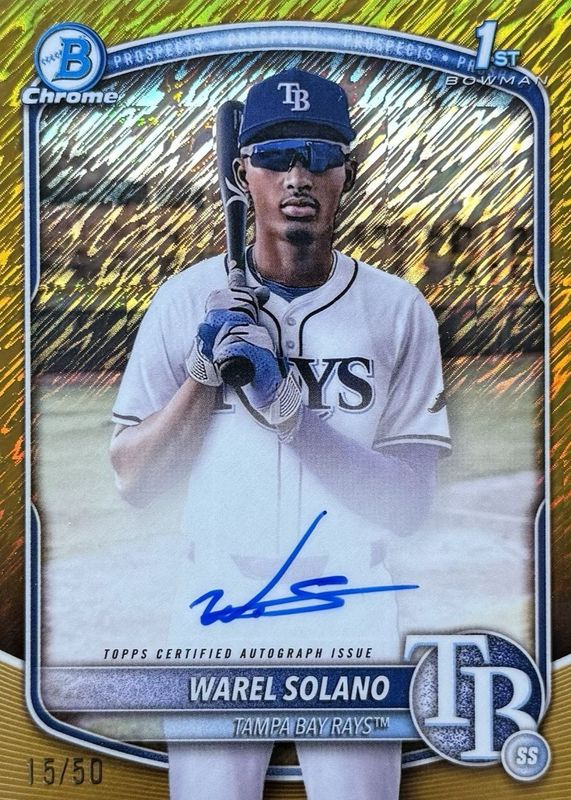 2025 Bowman Chrome #CPA-WS Prospect Auto - Gold Shimmer Refractor /50 (1st)