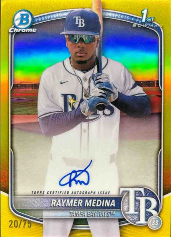 2025 Bowman Chrome #CPA-RM Prospect Auto - Yellow Refractor /75 (1st)