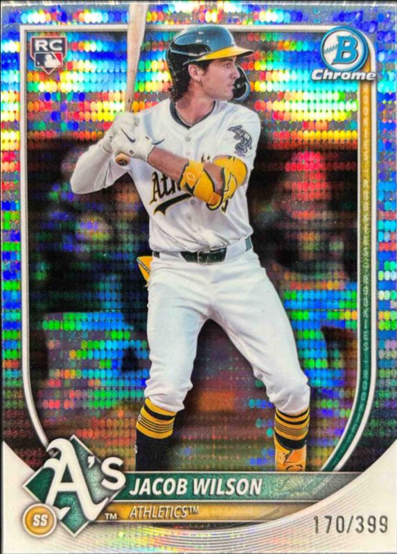 Jacob Wilson 2025 Bowman Chrome #1 Pulsar Refractor /399 Rookie RAW