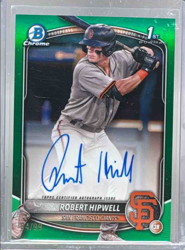 2025 Bowman Chrome #CPA-RH Prospect Auto - Green Refractor /99 (1st)