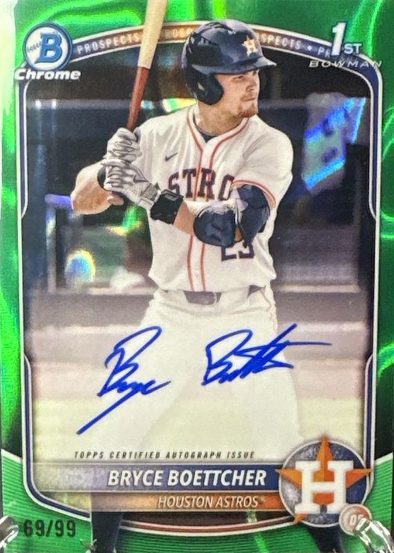 2025 Bowman Chrome #CPA-BB Prospect Auto - Green Lava Refractor /99 (1st)