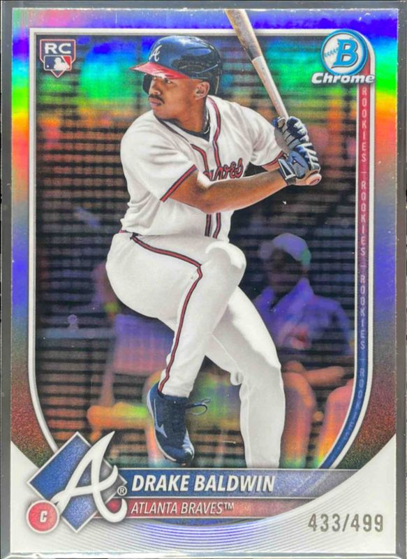 Drake Baldwin 2025 Bowman Chrome #75 Refractor /499 Rookie RAW