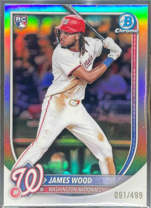 James Wood 2025 Bowman Chrome #29 Refractor /499 Rookie RAW
