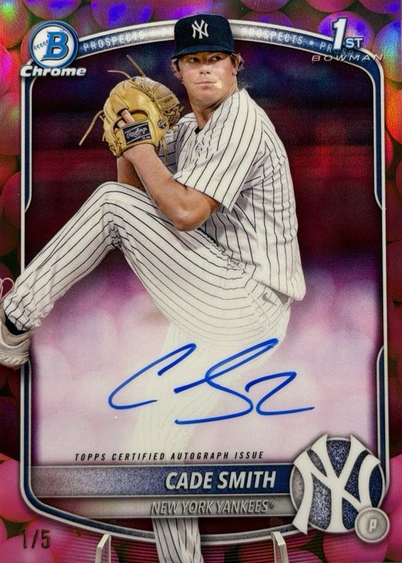 2025 Bowman Chrome #CPA-CS Prospect Auto - Gum Ball Refractor /5 (1st)