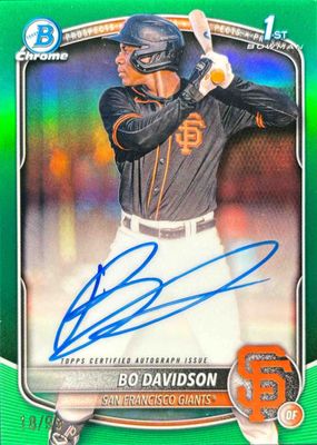 2025 Bowman Chrome #CPA-BD Prospect Auto - Green Refractor /99 (1st)