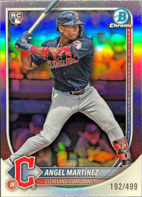 Angel Martinez 2025 Bowman Chrome #68 Refractor /499 Rookie RAW