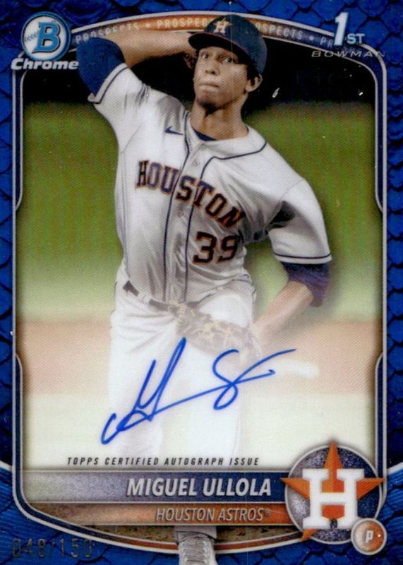 2025 Bowman Chrome #CPA-MU Prospect Auto - Reptilian Blue Refractor /150 (1st)