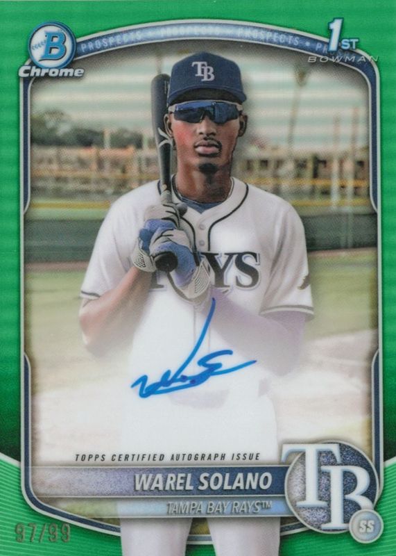 2025 Bowman Chrome #CPA-WS Prospect Auto - Green Refractor /99 (1st)