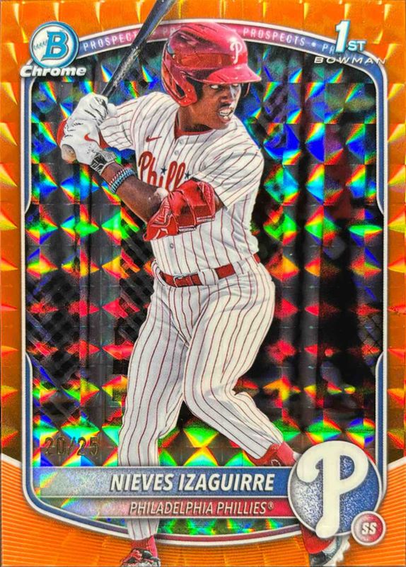 2025 Bowman Chrome #BCP-232 Prospects - Reptilian Green Refractor /99