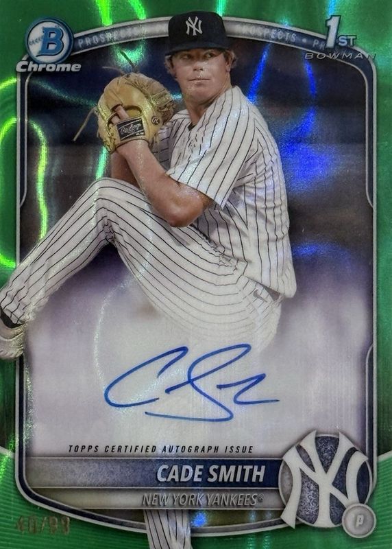 2025 Bowman Chrome #CPA-CS Prospect Auto - Green Lava Refractor /99 (1st)