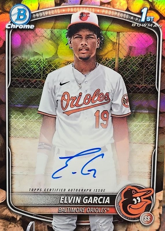 2025 Bowman Chrome #CPA-EG Prospect Auto - Peanuts Refractor /5 (1st)