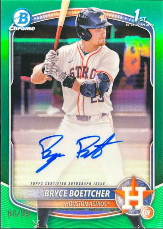 2025 Bowman Chrome #CPA-BB Prospect Auto - Green Refractor /99 (1st)