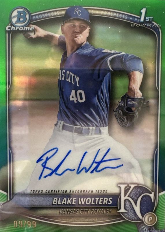 2025 Bowman Chrome #CPA-BW Prospect Auto - Green Refractor /99 (1st)