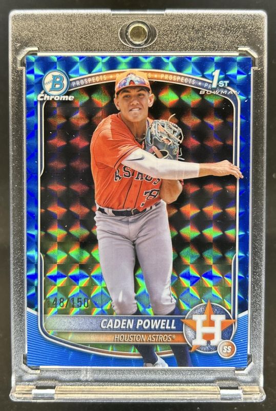 2025 Bowman Chrome #BCP-212 Prospects - Purple Pulsar Refractor /250