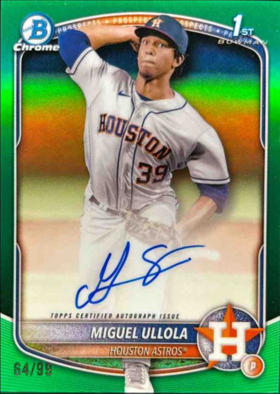 2025 Bowman Chrome #CPA-MU Prospect Auto - Green Refractor /99 (1st)