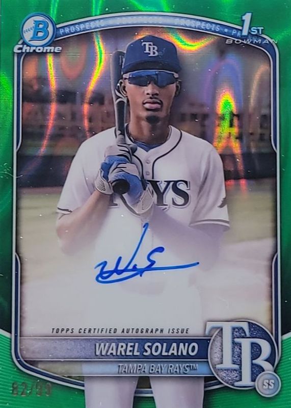 2025 Bowman Chrome #CPA-WS Prospect Auto - Green Lava Refractor /99 (1st)