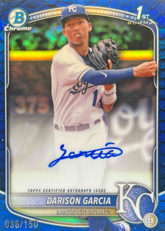 2025 Bowman Chrome #CPA-DG Prospect Auto - Reptilian Blue Refractor /150 (1st)