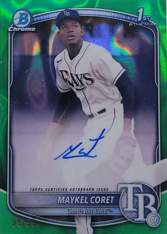 2025 Bowman Chrome #CPA-MC Prospect Auto - Green Lava Refractor /99 (1st)