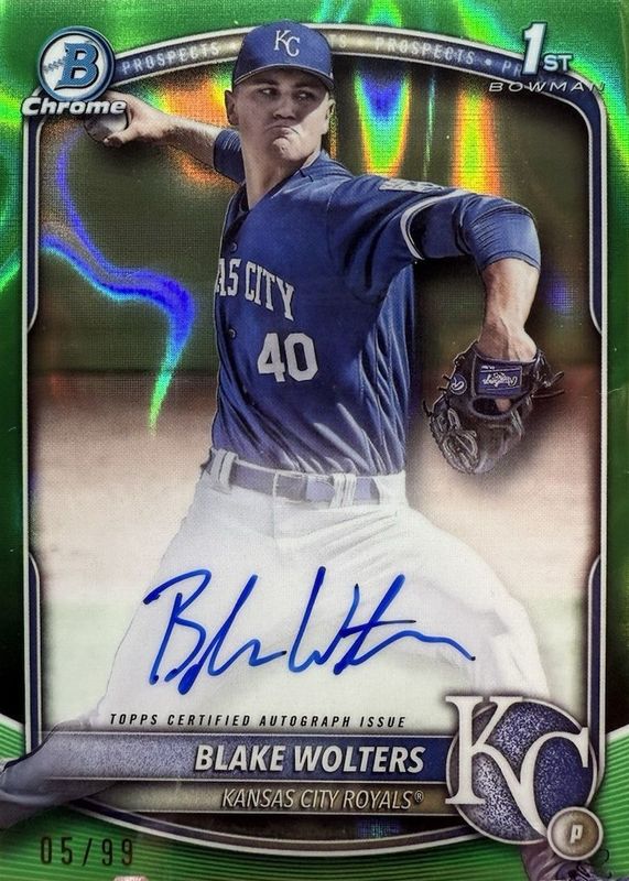 2025 Bowman Chrome #CPA-BW Prospect Auto - Green Lava Refractor /99 (1st)