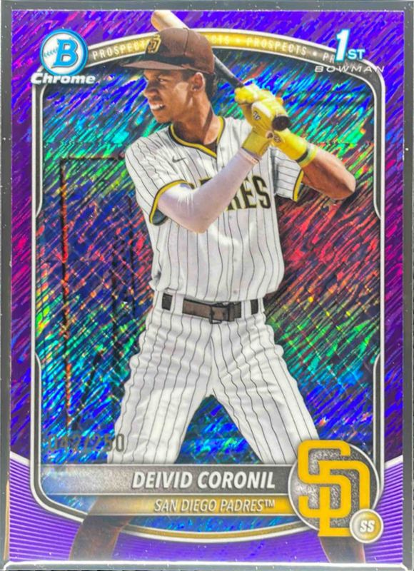 2025 Bowman Chrome #BCP-173 Prospects - Orange Shimmer Refractor /25