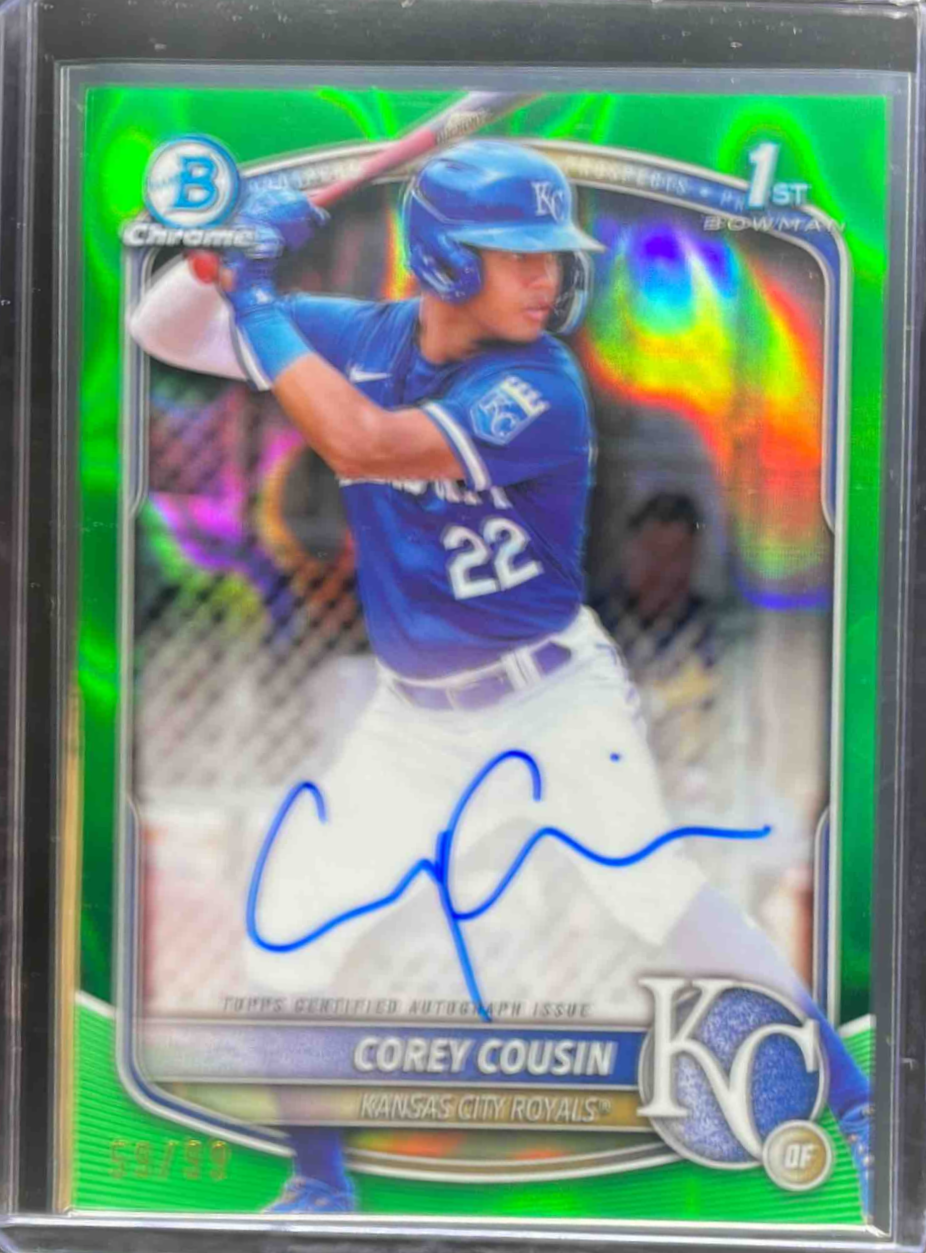Corey Cousin 2025 Bowman Chrome #CPA-CCO Prospect Auto - Green