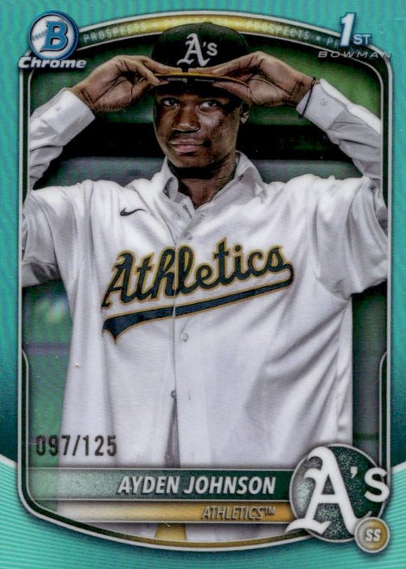 2025 Bowman Chrome #BCP-197 Prospects - Aqua Refractor /125 (1st)