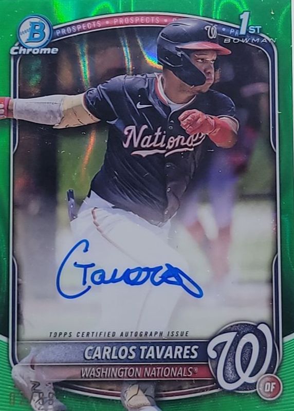 2025 Bowman Chrome #CPA-CT Prospect Auto - Green Lava Refractor /99 (1st)