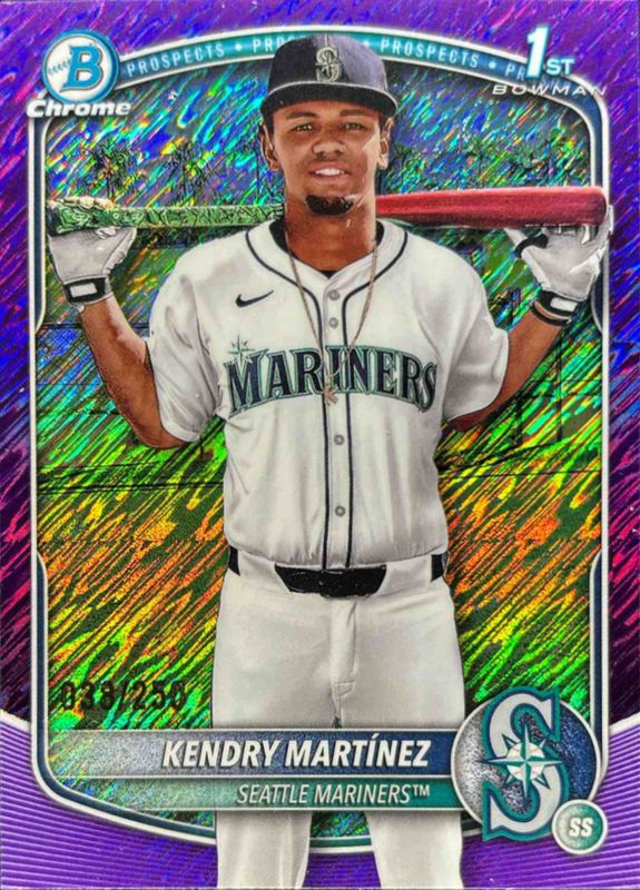 2025 Bowman Chrome #BCP-159 Prospects - Orange Shimmer Refractor /25