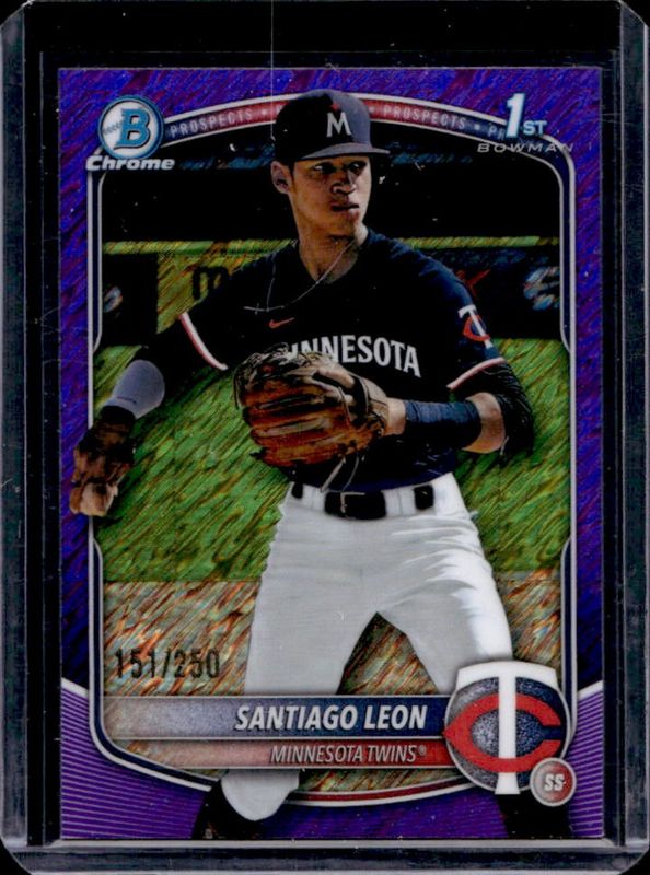 2025 Bowman Chrome #BCP-247 Prospects - Orange Shimmer Refractor /25