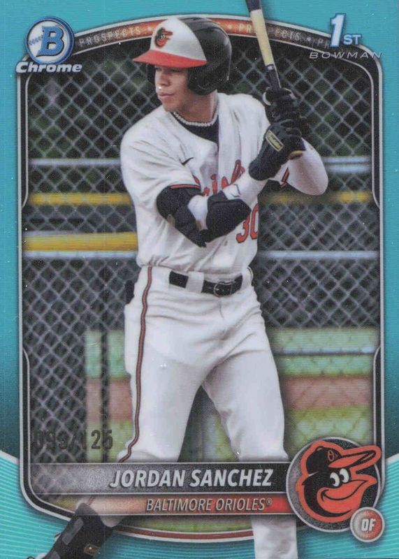 2025 Bowman Chrome #BCP-208 Prospects - Aqua Refractor /125 (1st)