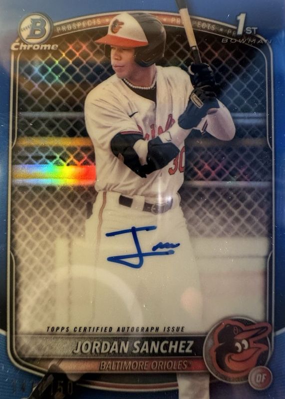 2025 Bowman Chrome #CPA-JOS Prospect Auto - Blue Refractor /150 (1st)