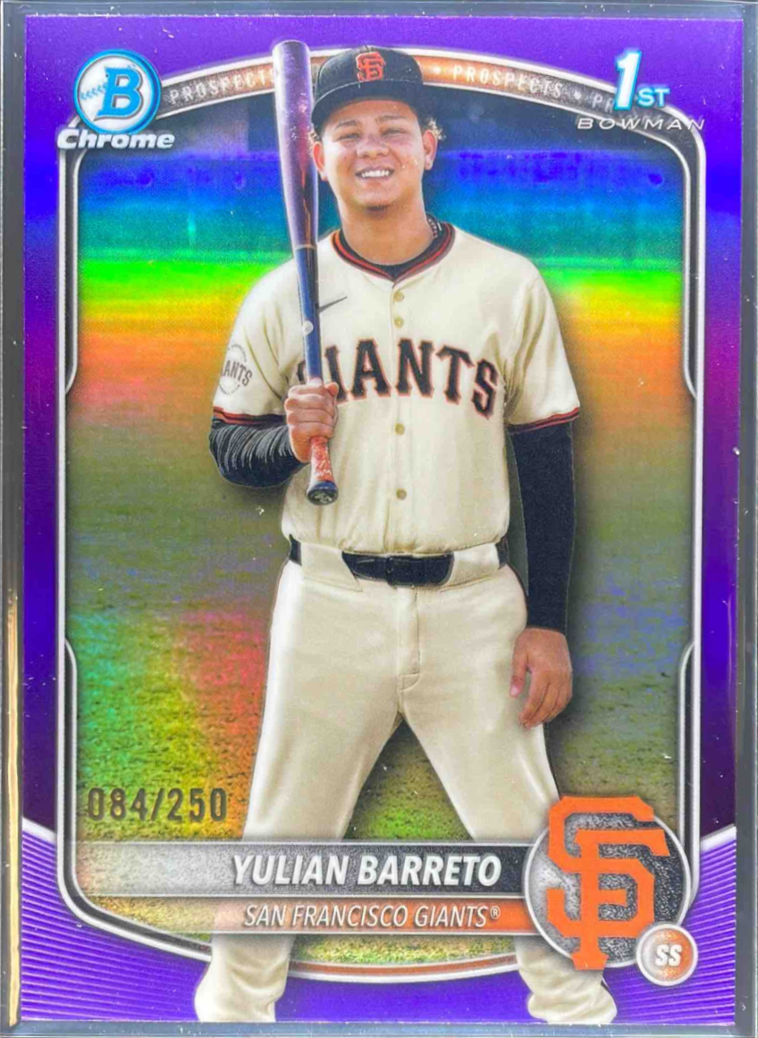 Yulian Barreto 2025 Bowman Chrome #BCP-229 Prospects - Orange