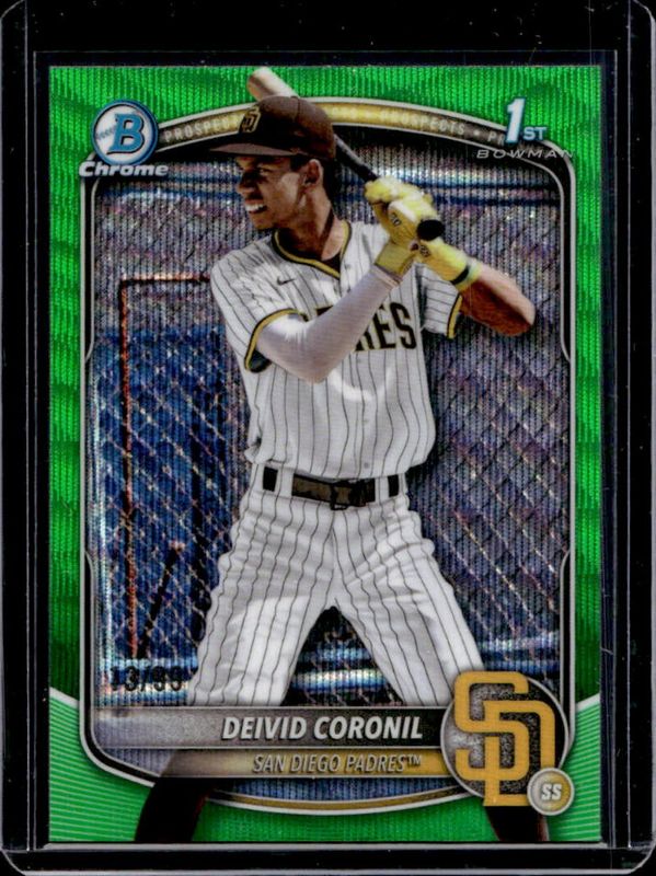2025 Bowman Chrome #BCP-173 Prospects - Green Refractor /99