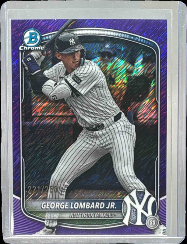 2025 Bowman Chrome #BCP-164 Prospects - Orange Shimmer Refractor /25