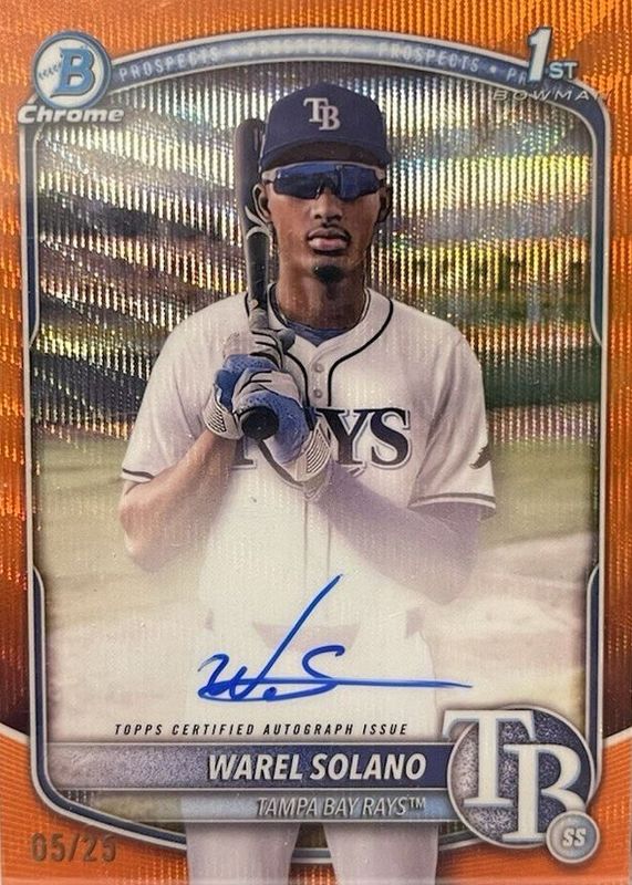 2025 Bowman Chrome #CPA-WS Prospect Auto - Orange Refractor /25 (1st)