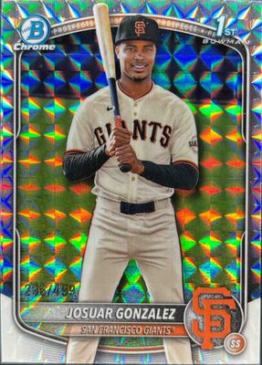 2025 Bowman Chrome #BCP-153 Prospects - Blue Refractor /150 (1st)