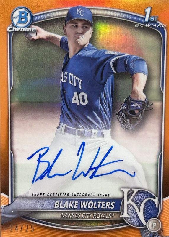 2025 Bowman Chrome #CPA-BW Prospect Auto - Orange Refractor /25 (1st)
